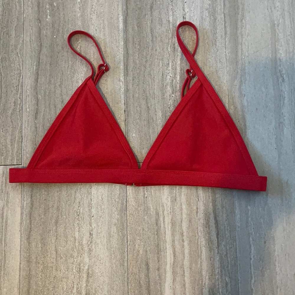 Red bikini top